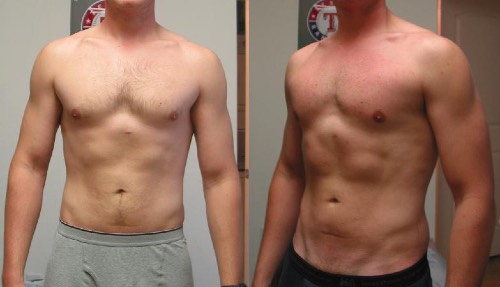 Man's results from using Animal Cuts - before and after