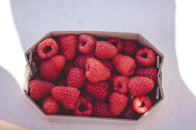 Raspberries representing Raspberry Ketones.